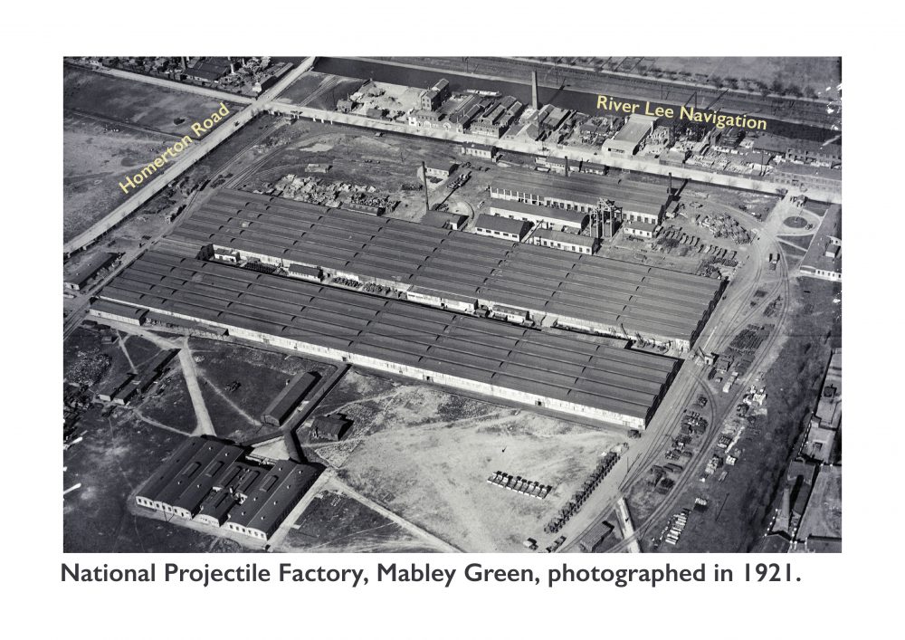 The National Projectile Factory on Mabley Green, Hackney Marshes