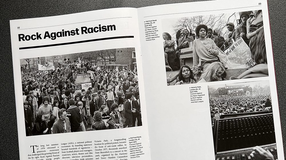 Rock Against Racism - a page from the Brick Lane 1978 booklet