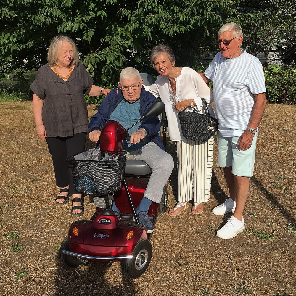 L-R Loraine, Charlie, Joy & Roy at the Art Pavilion