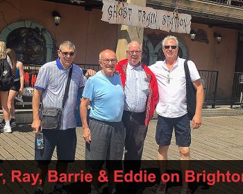 Zaffer, Ray, Barrie & Eddie on Brighton Pier