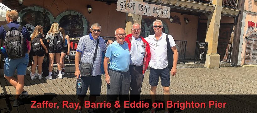 Zaffer, Ray, Barrie & Eddie on Brighton Pier