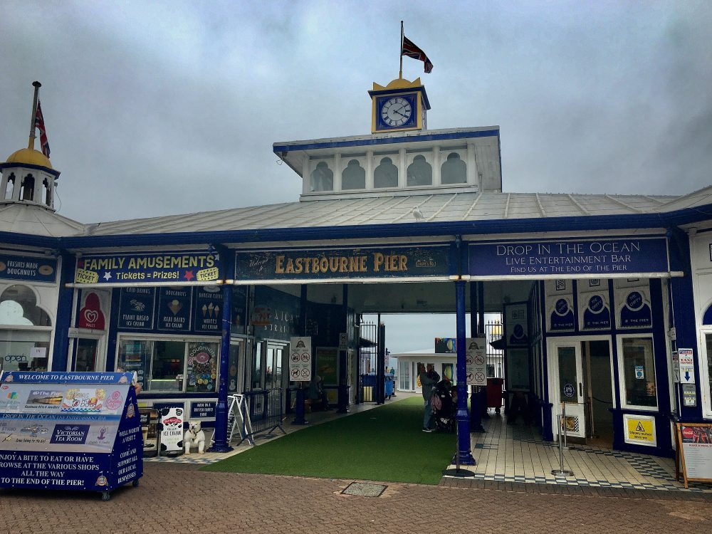 Eastbourne Pier on the day of the Geezers visit