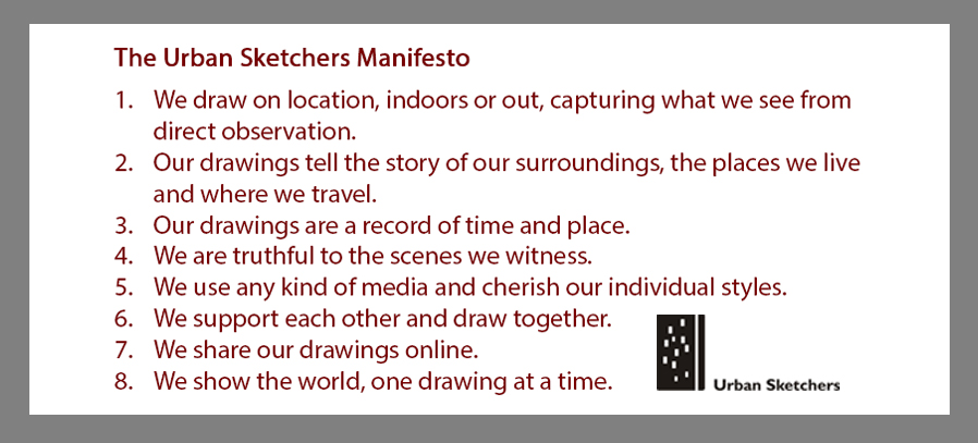 The Urban Sketchers Manifesto