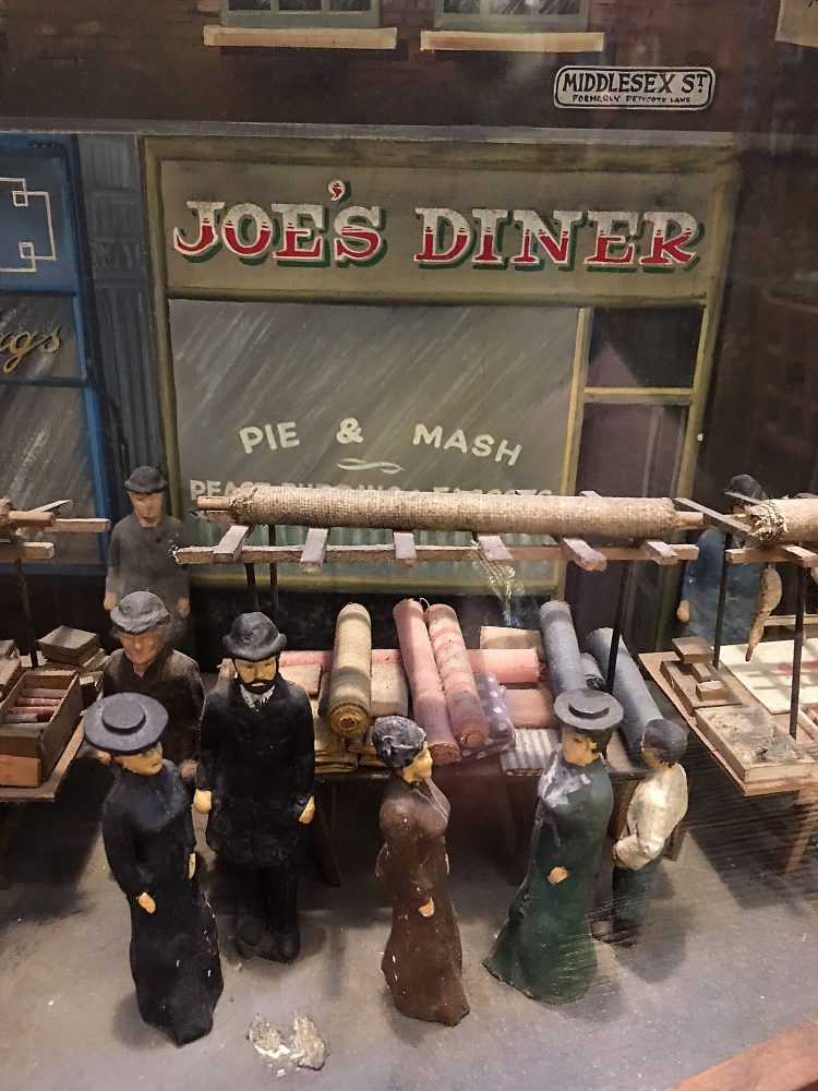 Pie and Mash model in the Bishopsgate Institute