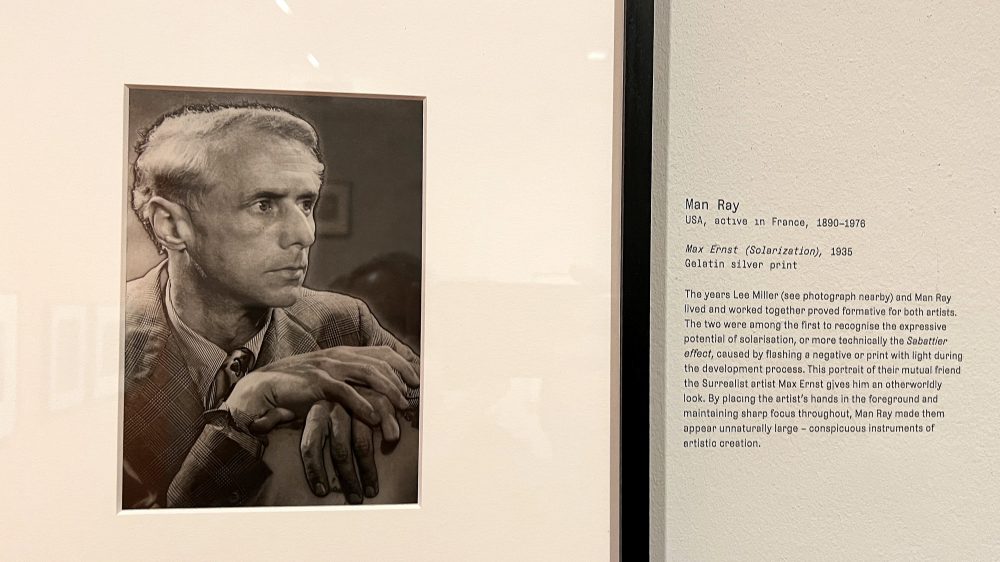 Solarized portrait of Max Ernst by Man Ray, 1935. Solander Collection