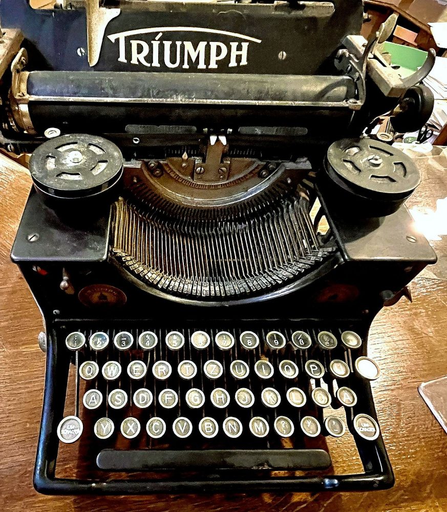 Triumph typewriter at the Bishopsgate Institute Archives