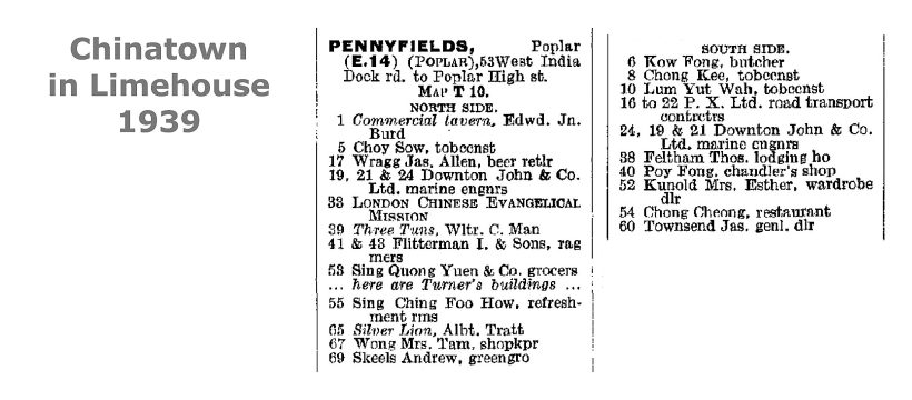 Chinatown in Limehouse 1939