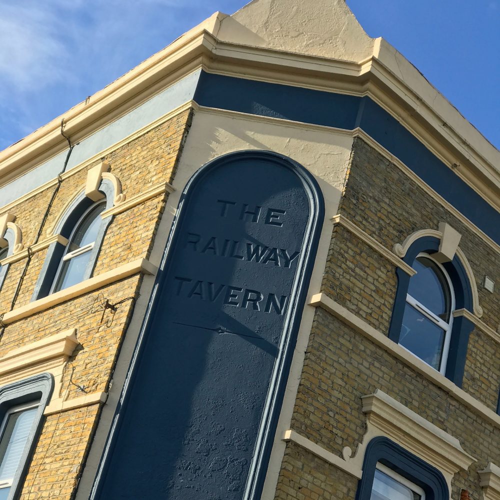 If you walk to the eastern end of Old Ford Road, the last building on the left at the junction with Wendon Street says The Railway Tavern.