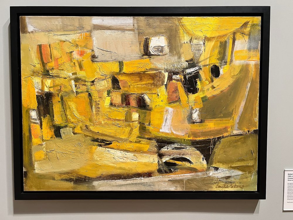 Composition in Yellow, 1957 by Emiko Nakano