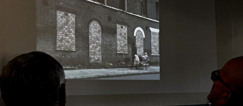 Watching the film Goodbye Longfellow Road at the Tower Hamlets Archives