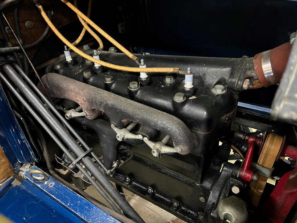 The engine of a 1912 Ford Model T