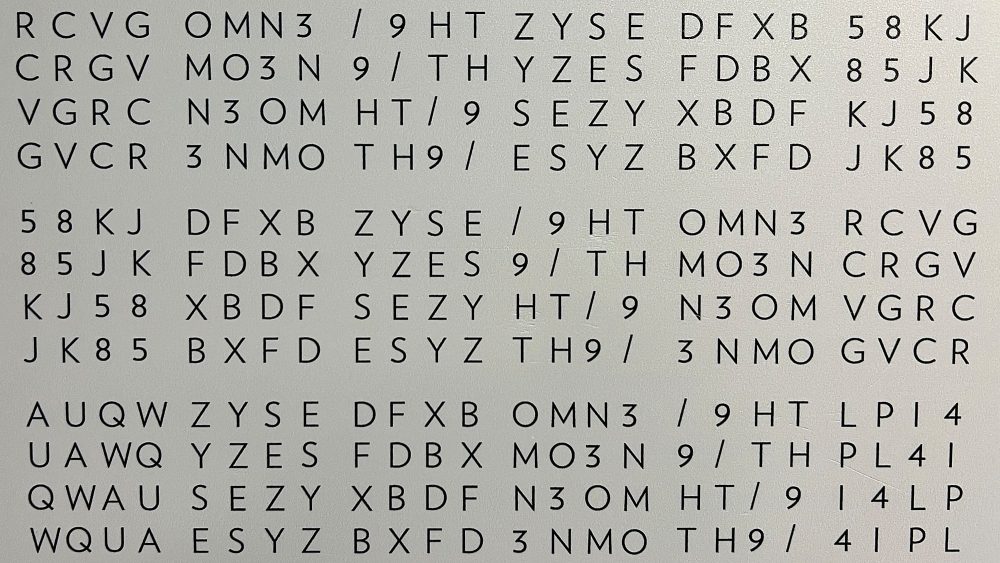 Enigma code for ready for transmission by morse code