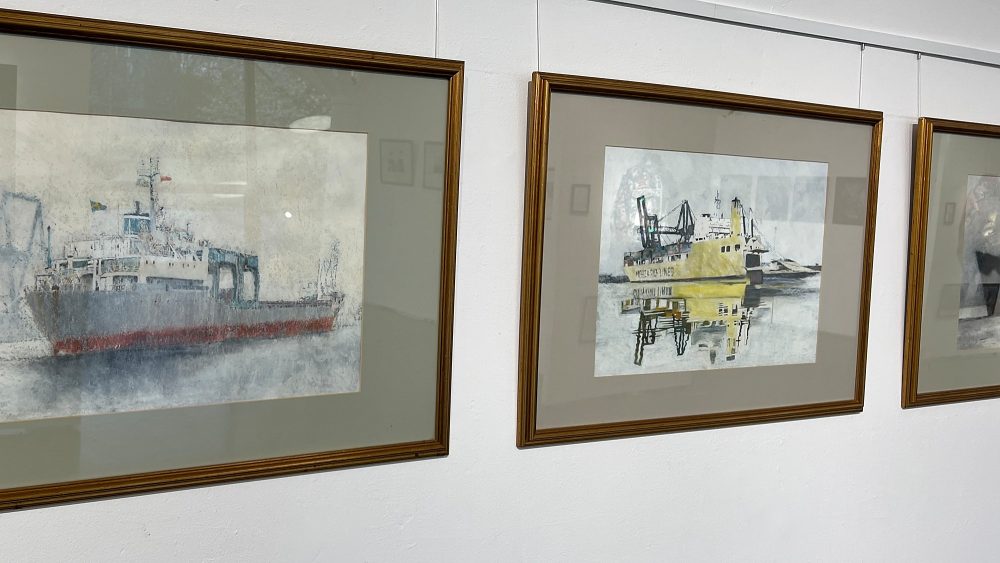 Ship paintings by Peter Gibson