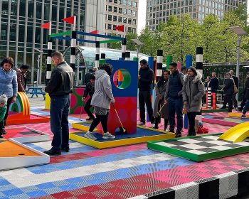 Minigolf at Canary Wharf