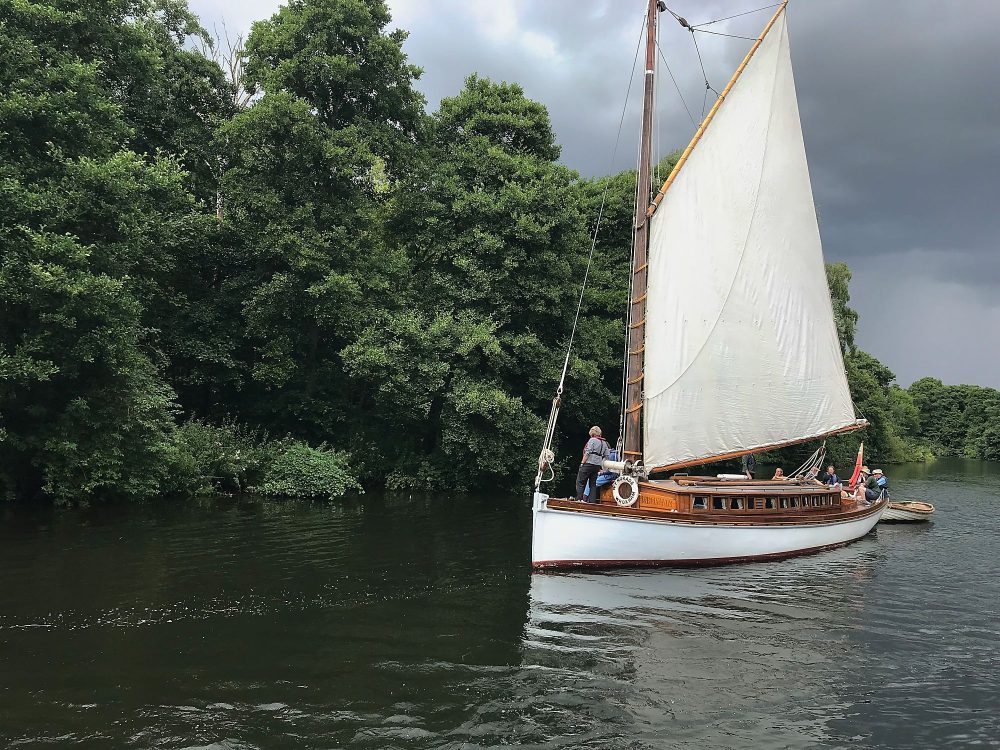 A yacht near Wroxham