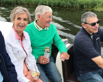 The Geezers from Bow having great fun on the Norfolk Broads