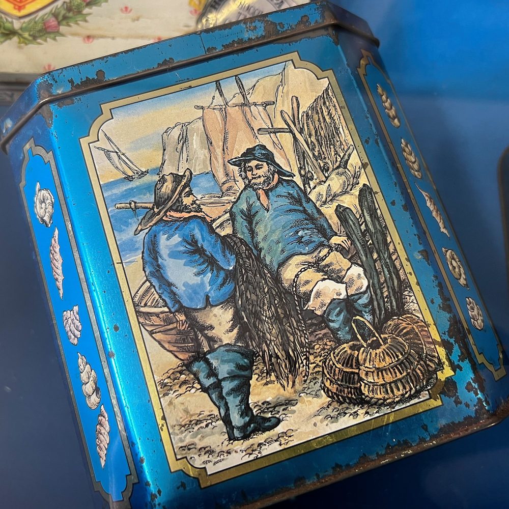 One of many amazing biscuit tins in the Peek Frean museum