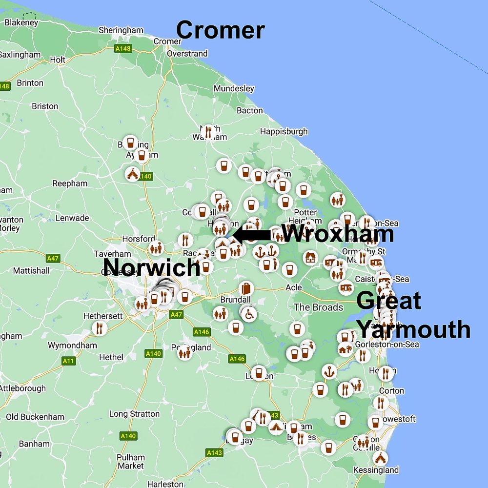 The Tourist map of Broadland