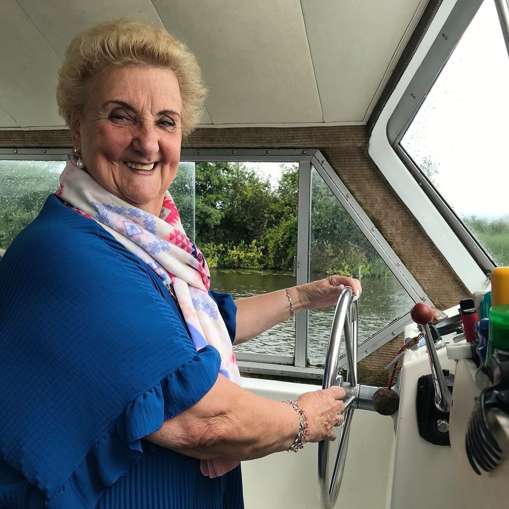 Captain Carole on the Broads