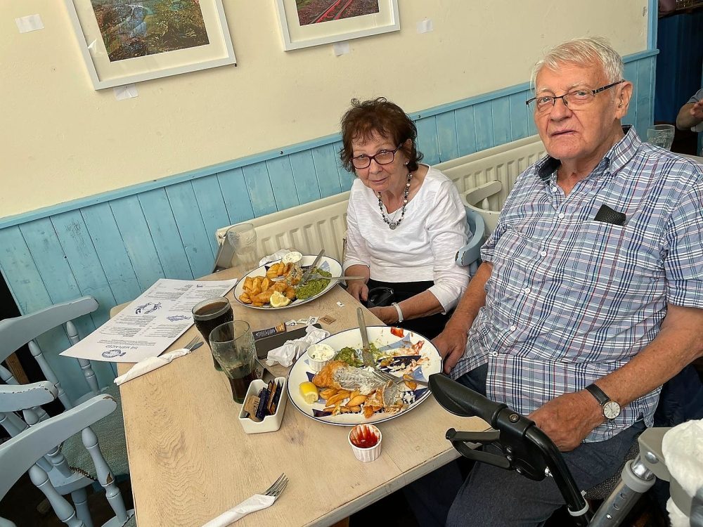 Ellen & Dennis in the Britannia