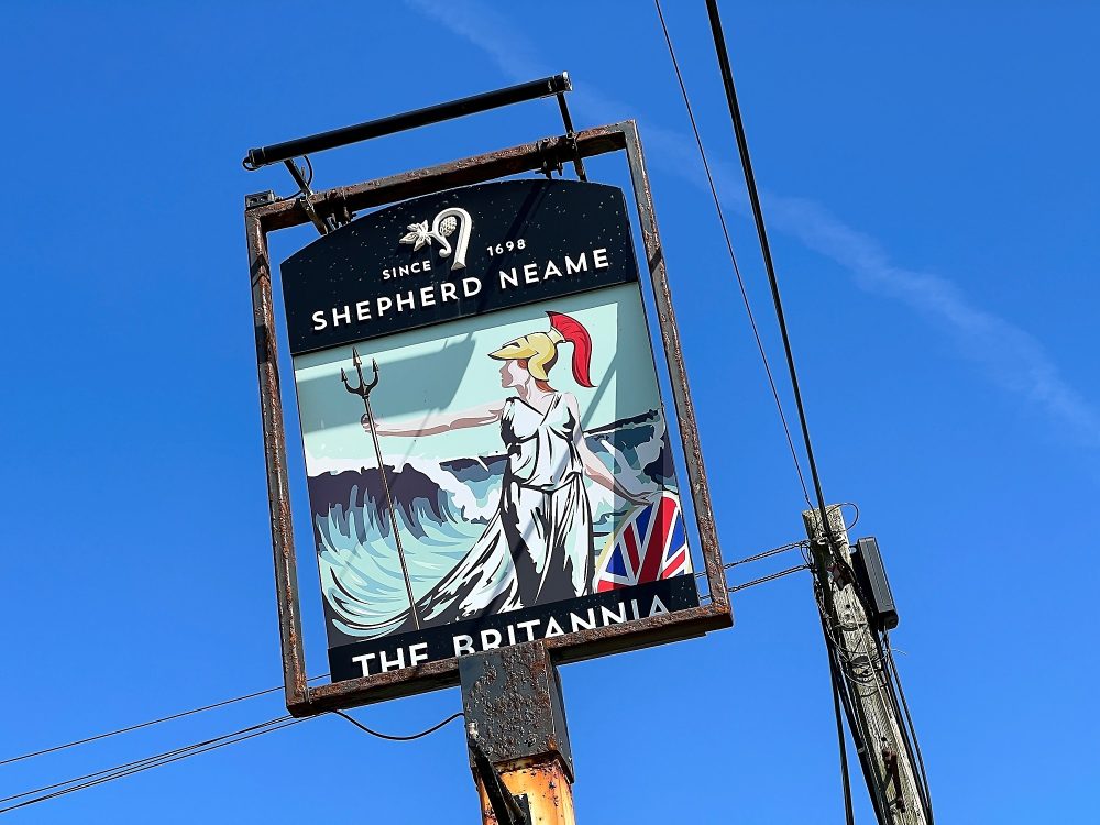 The Britannia sign at Dungeness