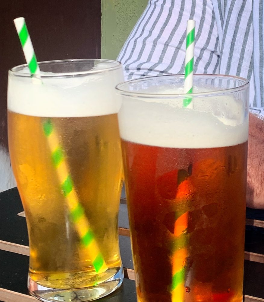 A straw in your pint gives that (late) summery seaside feel