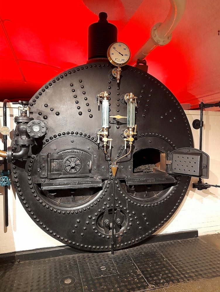 One of four original boilers at Tower Bridge