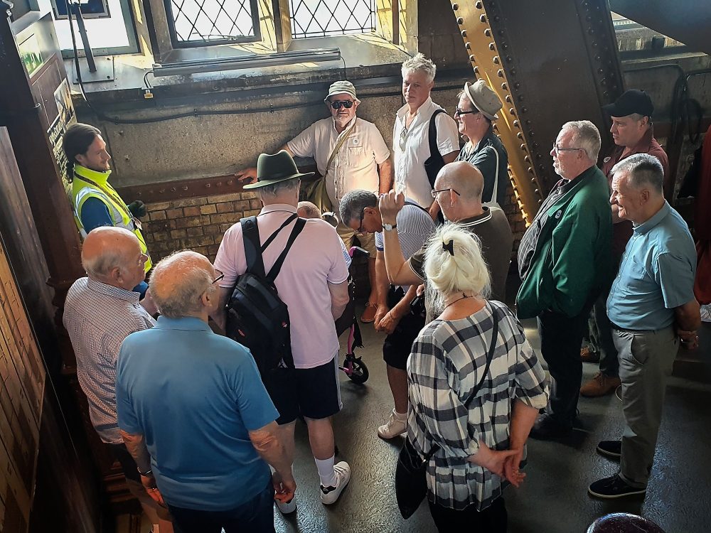 Our guide, Joel, with the Geezers.