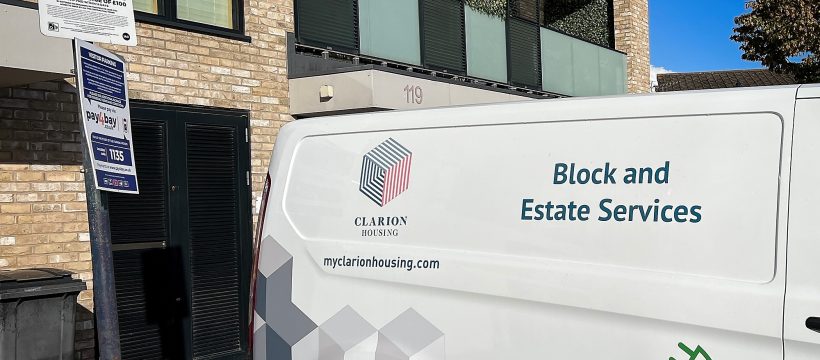 Clarion Block & Estate Services Van