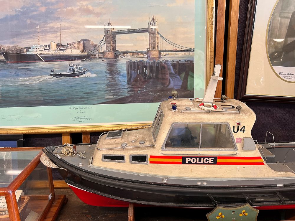 Model of Police Patrol Launch in the Thames River Police Museum