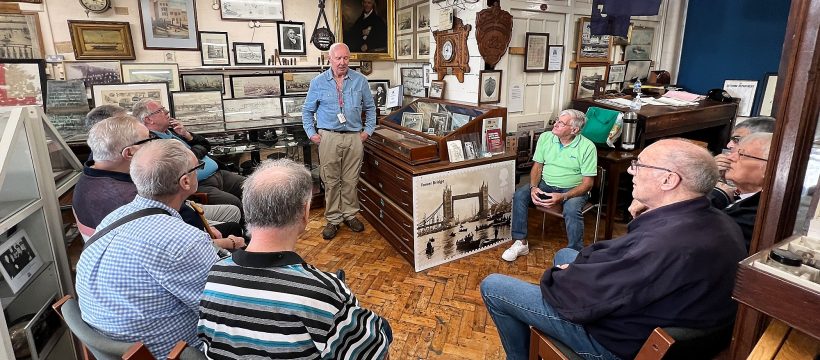 Rob Jeffries talking the Geezers though the history of marine policing on the Thames