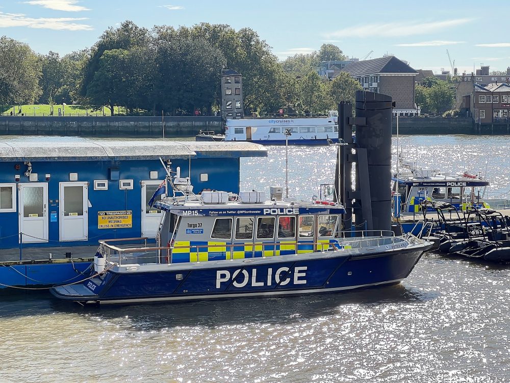 The view from the Thames River Police Museum