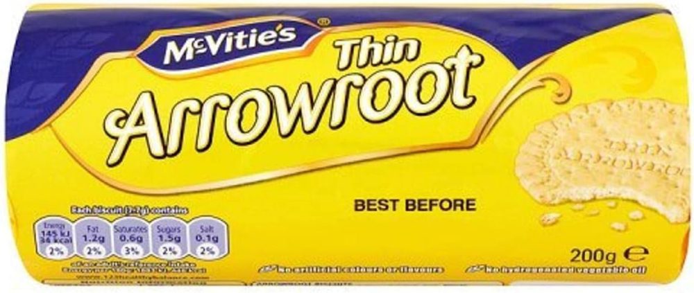 Arrowroot biscuits are still available