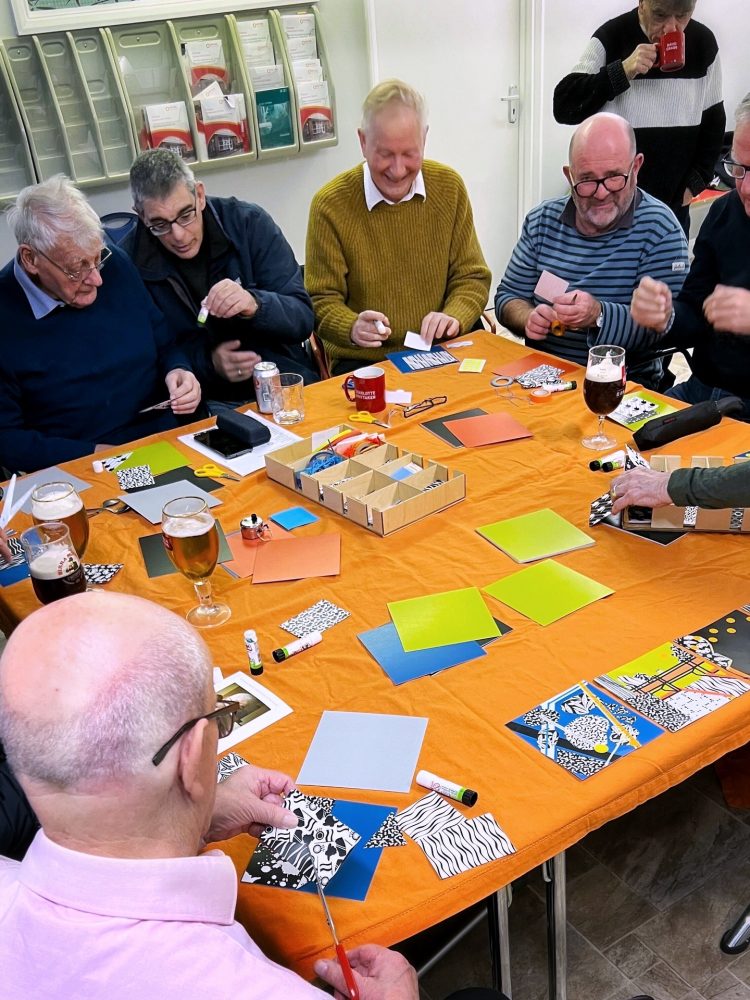 The Geezers doing a practical exercise about Bow Goods Yard