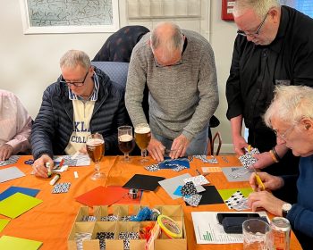 The Geezers doing a practical exercise about Bow Goods Yard