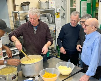 The Geezers cookery class in Chisenhale School, Bow