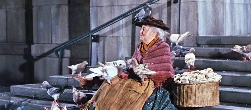 A still from the 1964 film Mary Poppins