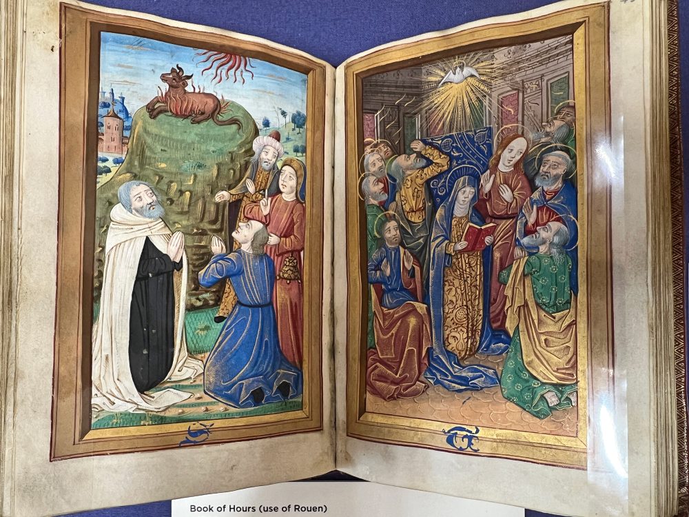 A book of Hours, a liturgical prayer book, from 1500