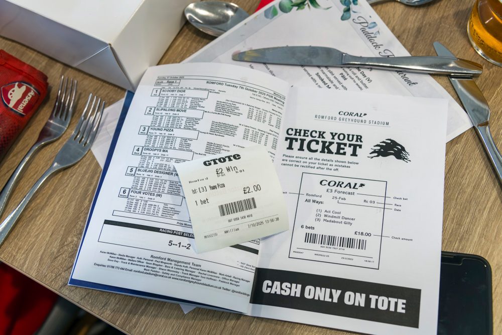 betting slips and odds