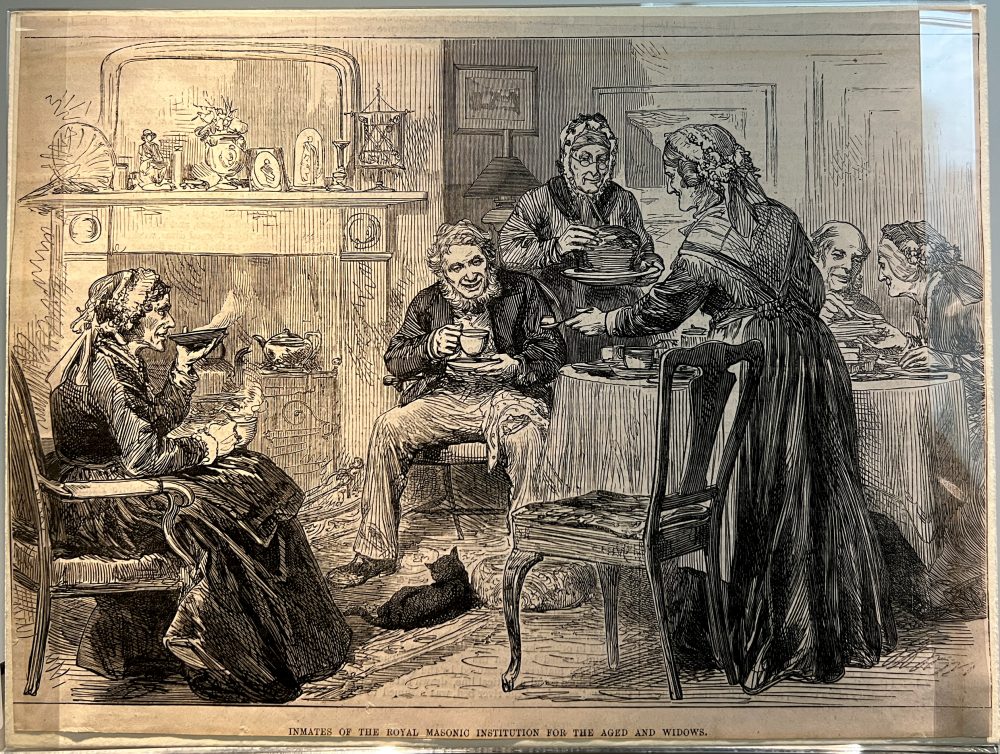 Inmates of the Royal Masonic Institution for the aged and widows, 1875
