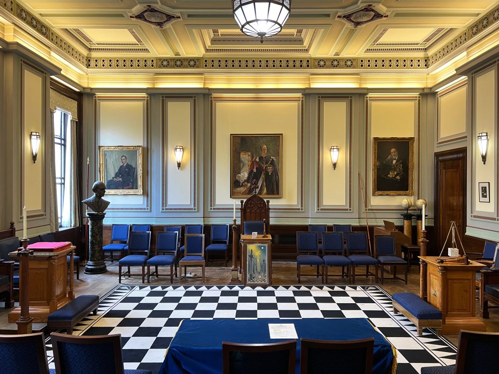One of many Lodge rooms in the Freemasons Hall