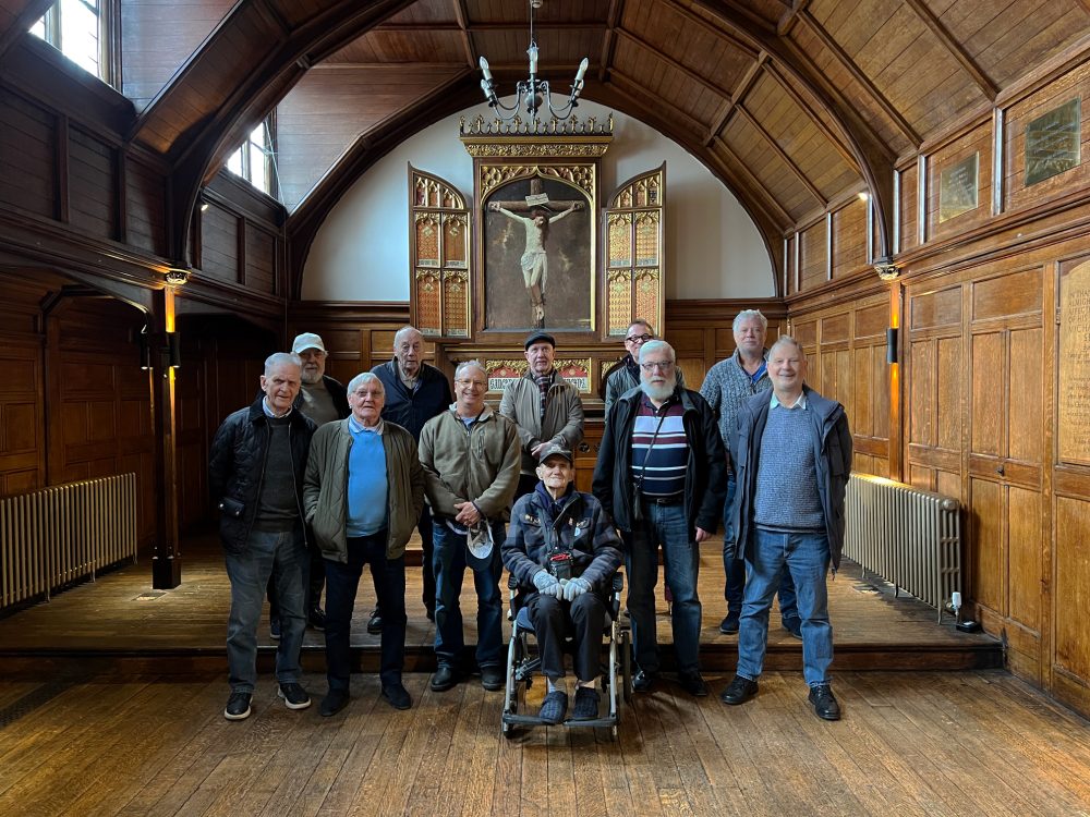 Some of The Geezers in the Chapel at Oxford House, Bethnal Green