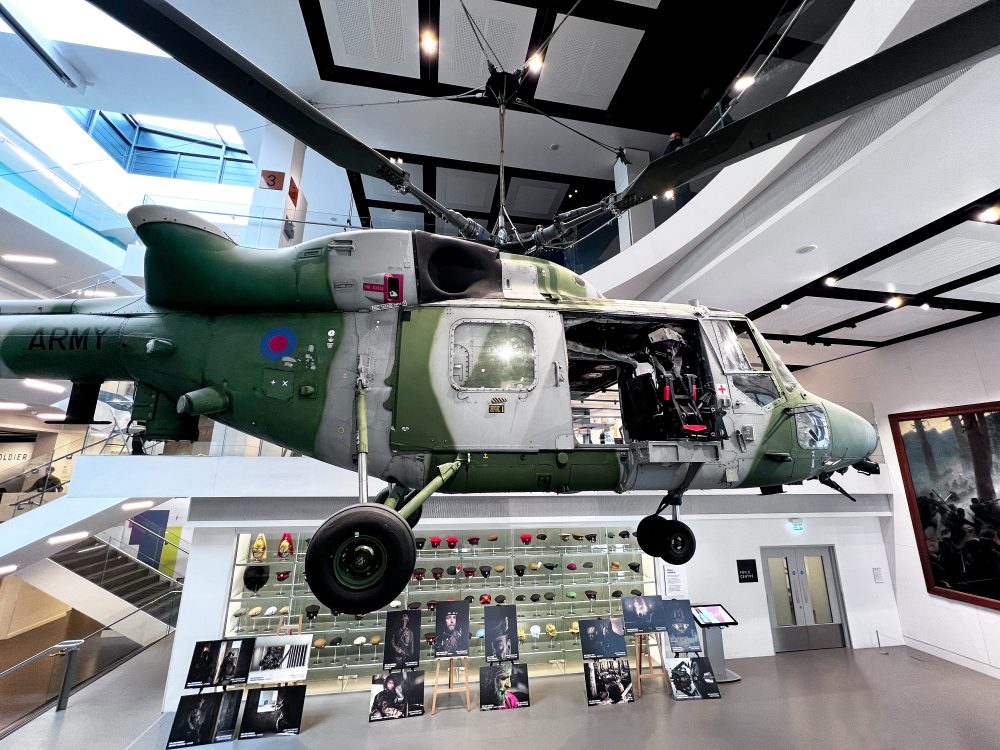 Lynx Mk9a helicopter in the National Army Museum, London