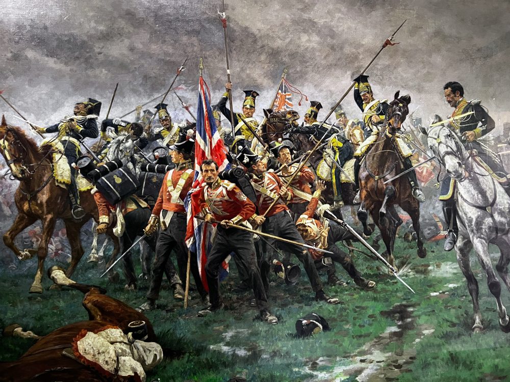 The Flag Albuhera, 16th May 1811. Painting in National Army Museum London