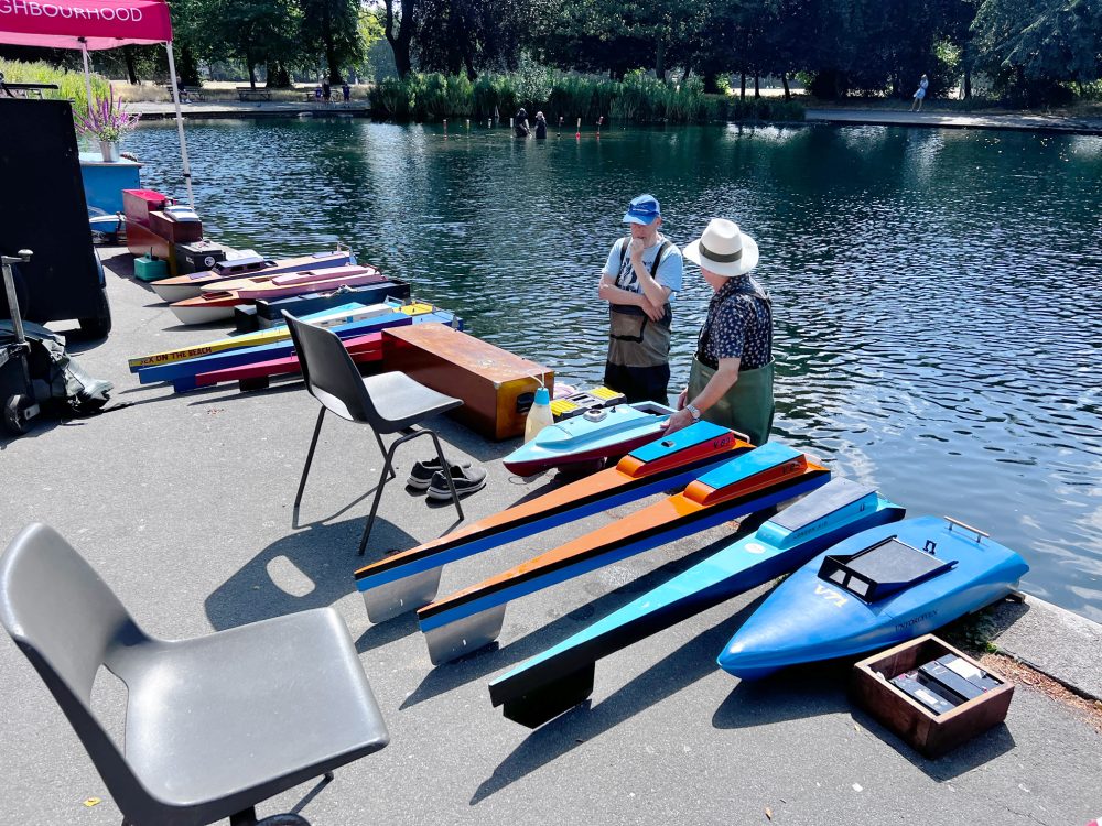 Model racing boats Victoria Park