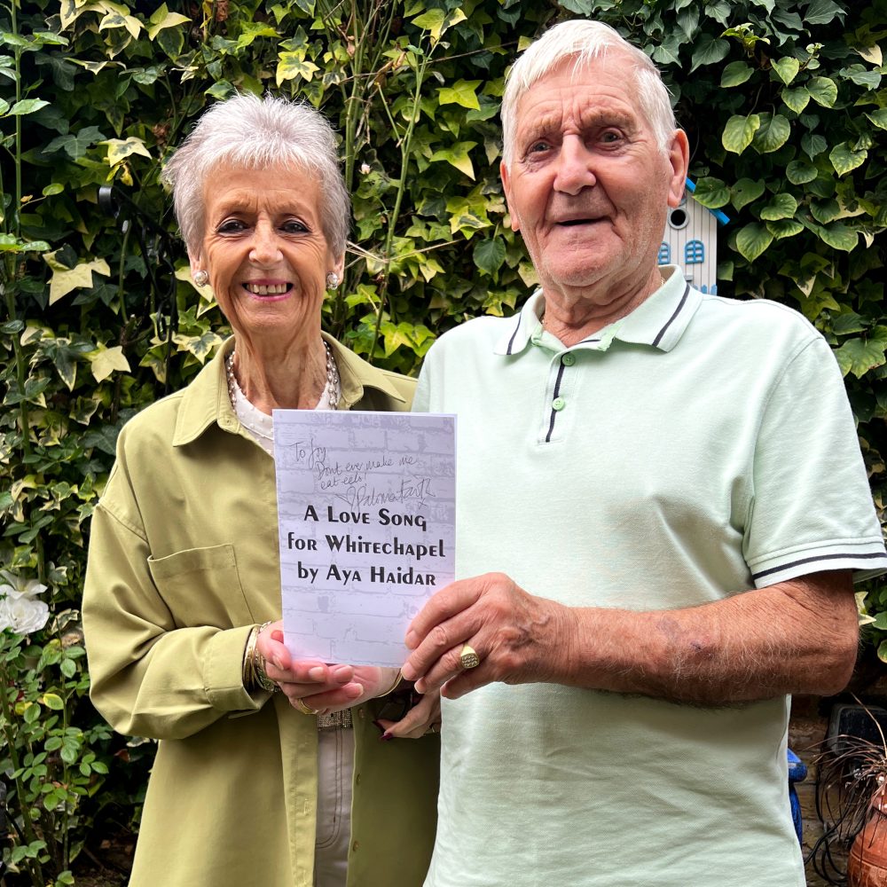 Joy and Roy with program signed by Paloma Faith
