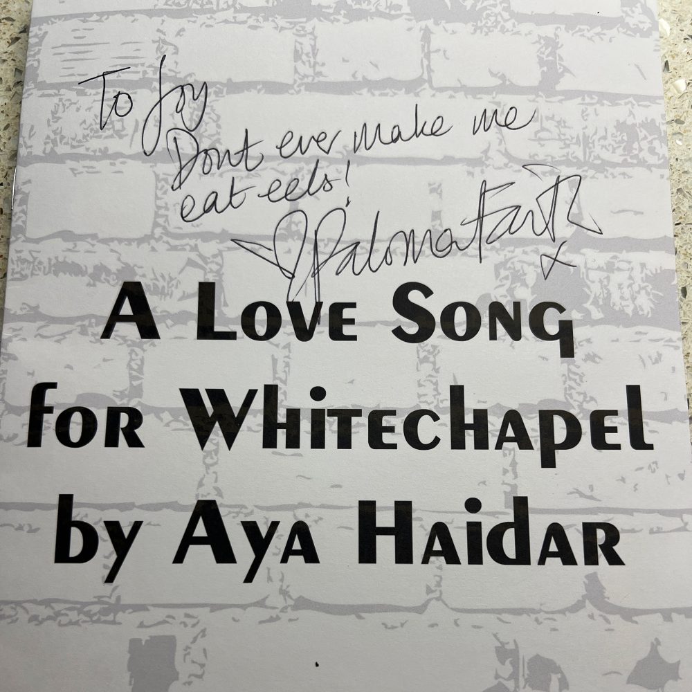 Program signed by Paloma Faith